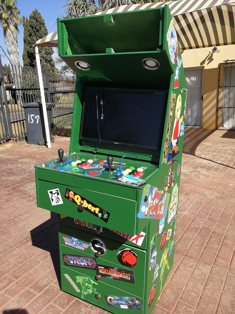 Arcade Game Box with Stickers - Front